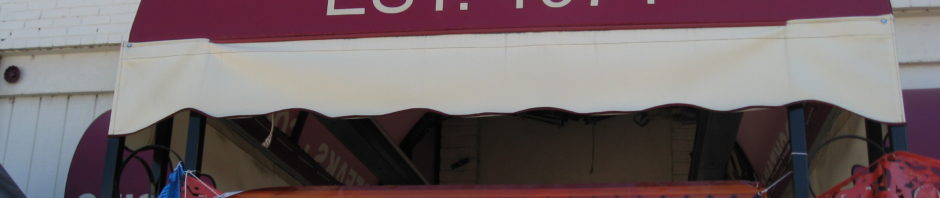 Colorful entrance of Jeff's arcade, established 1974.